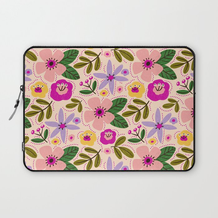 Spring / Summer Modern Floral  Laptop Sleeve Gallery Image 1