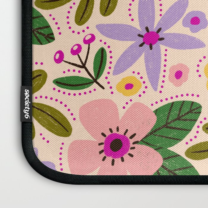 Spring / Summer Modern Floral  Laptop Sleeve Gallery Image 3