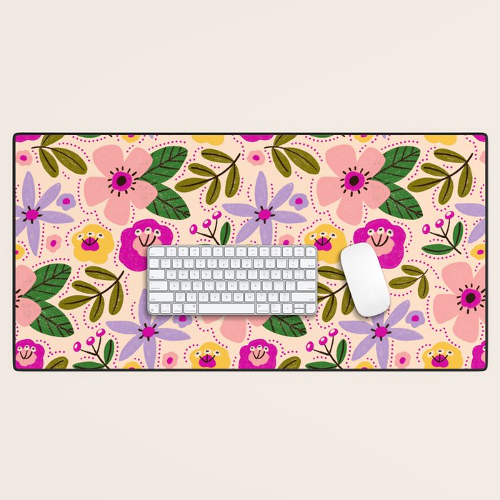 Spring / Summer Modern Floral  Desk Mat Gallery Image 1