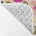 Spring / Summer Modern Floral  Bath Mat Gallery Image 2