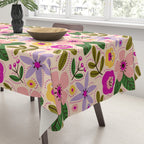 Spring / Summer Modern Floral  Tablecloth Gallery Image 3