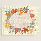 Pumpkin and garland Jigsaw Puzzle Gallery Image 1