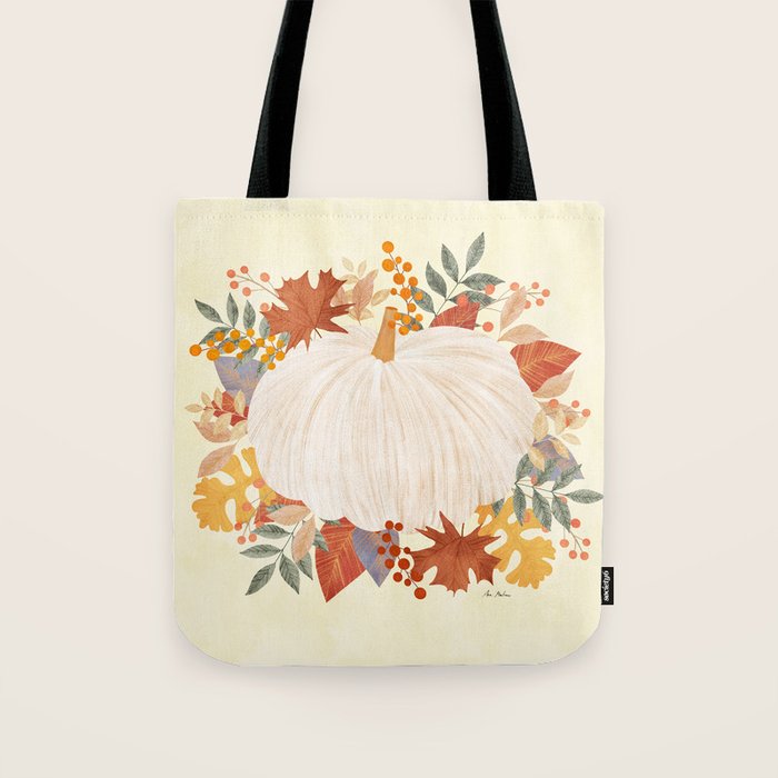 Pumpkin and garland Tote Bag Gallery Image 1