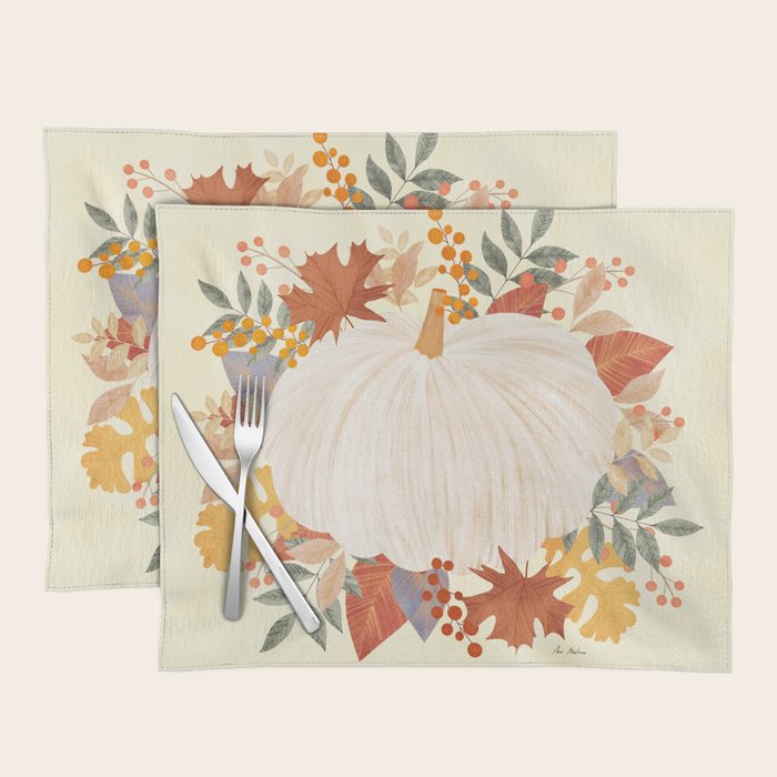Pumpkin and garland Placemat Gallery Image 1