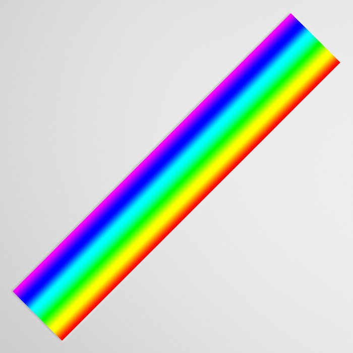 Modern Bright Rainbow Colors Ombre Table Runner Gallery Image 3