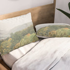 Autumn Forest Canopy | Serene Landscape Photography Pillow Sham Gallery Image 2