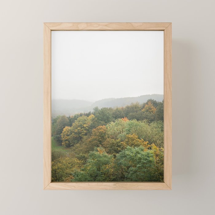 Autumn Forest Canopy | Serene Landscape Photography Mini Art Print Gallery Image 1