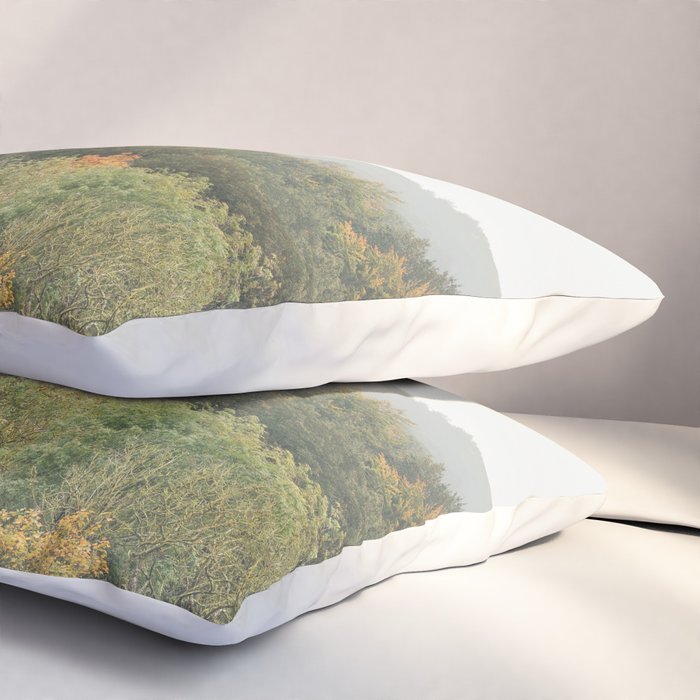 Autumn Forest Canopy | Serene Landscape Photography Pillow Sham Gallery Image 3