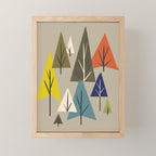 Multicolor Pines Mini Art Print Gallery Image 1