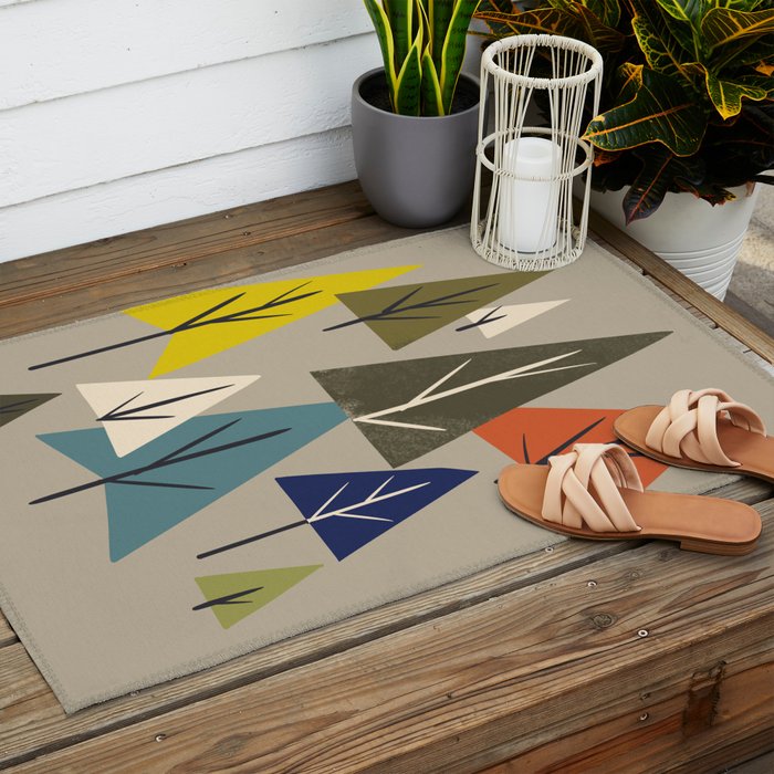 Multicolor Pines Outdoor Rug Gallery Image 2