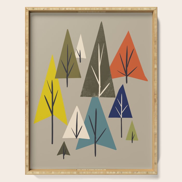 Multicolor Pines Serving Tray Gallery Image 1