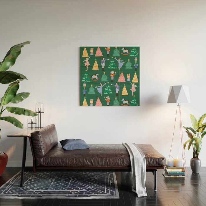 Nutcracker Pattern Wood Wall Art Gallery Image 2
