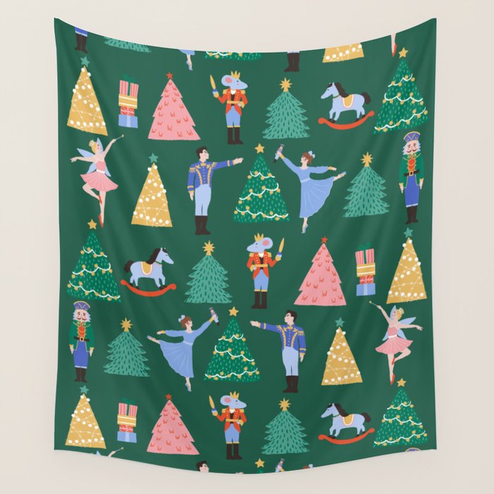 Nutcracker Pattern Wall Tapestry Gallery Image 1