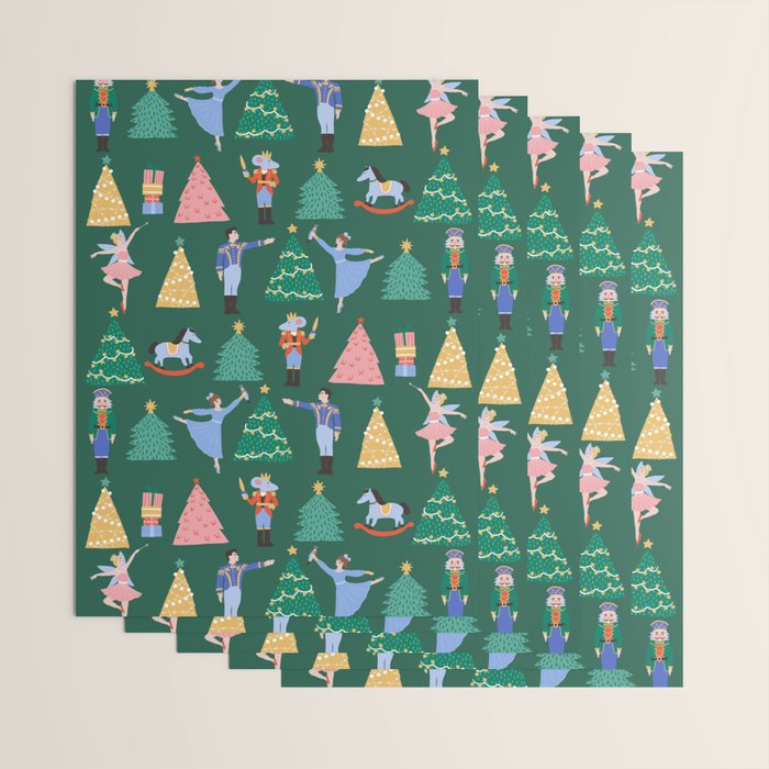 Nutcracker Pattern Wrapping Paper Gallery Image 3