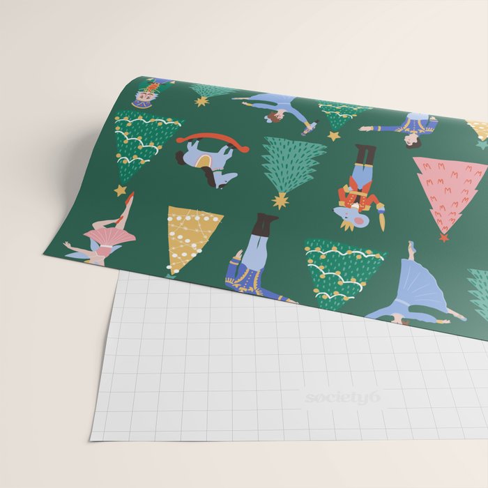 Nutcracker Pattern Wrapping Paper Gallery Image 2