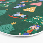 Nutcracker Pattern Bath Mat Gallery Image 3