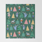 Nutcracker Pattern Throw Blanket Gallery Image 2