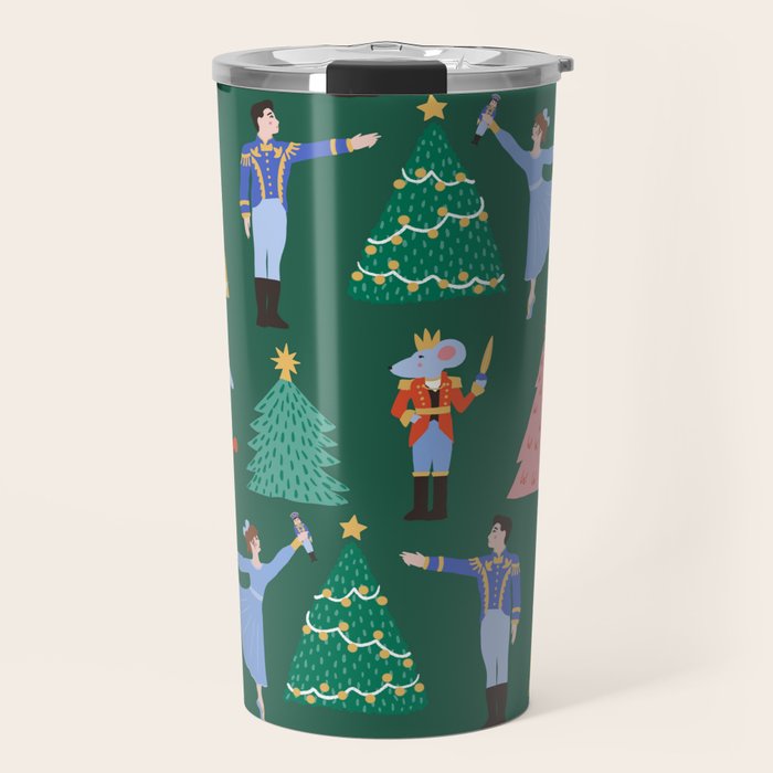 Nutcracker Pattern Travel Mug Gallery Image 1