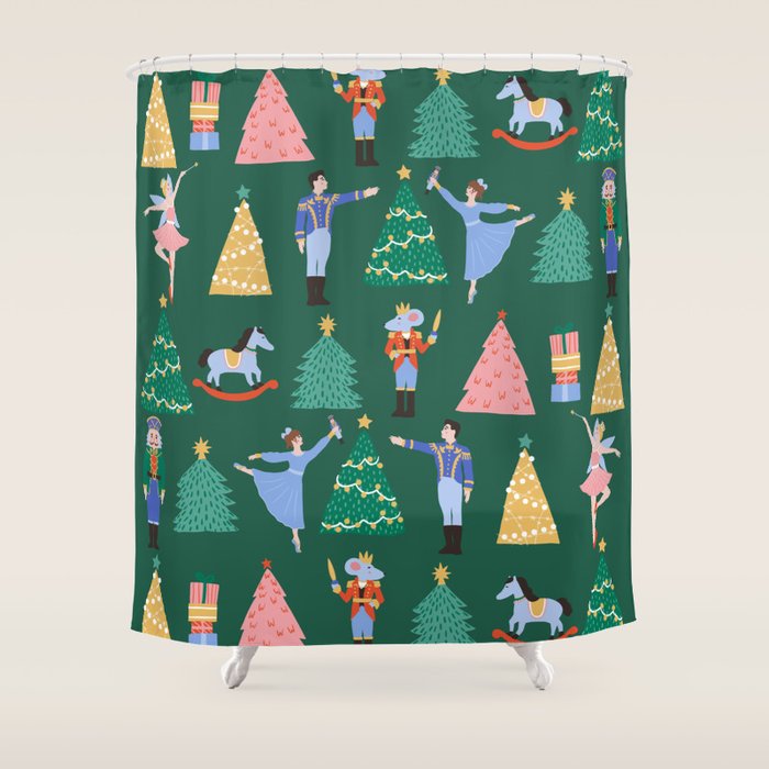 Nutcracker Pattern Shower Curtain Gallery Image 1