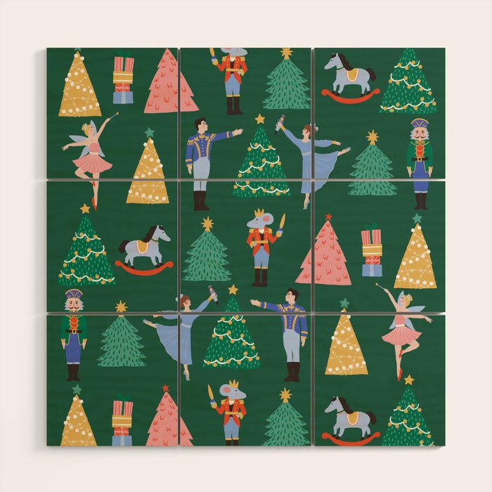 Nutcracker Pattern Wood Wall Art Gallery Image 1