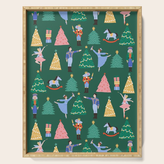 Nutcracker Pattern Serving Tray Gallery Image 1