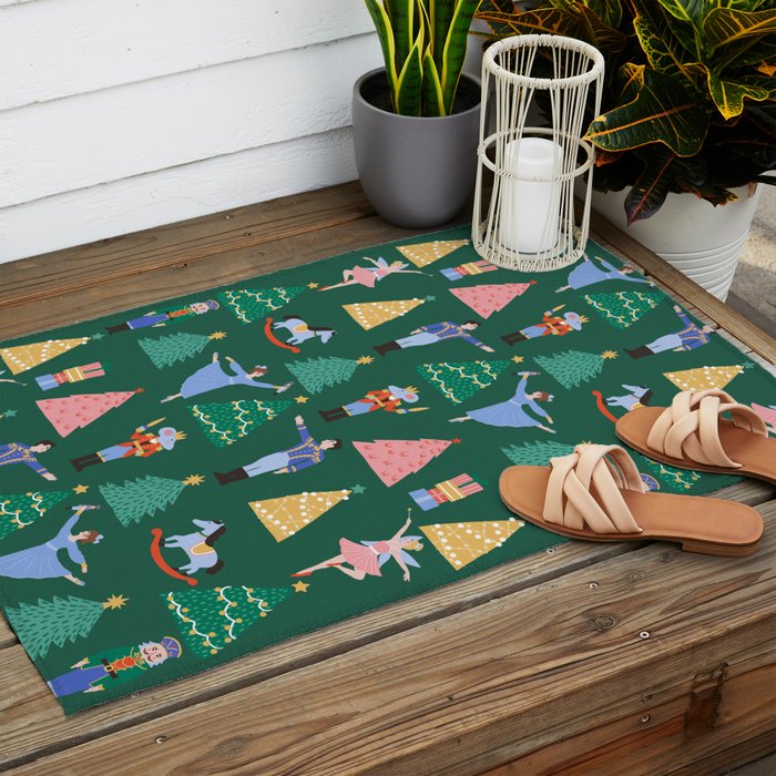 Nutcracker Pattern Outdoor Rug Gallery Image 2
