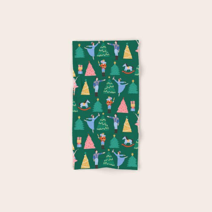 Nutcracker Pattern Bath Towel Gallery Image 1