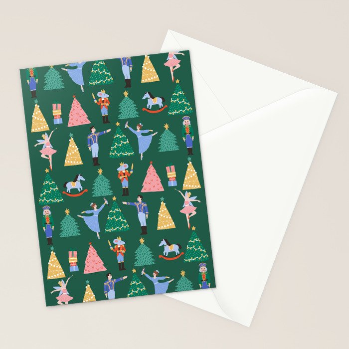 Nutcracker Pattern Stationery Card Gallery Image 2