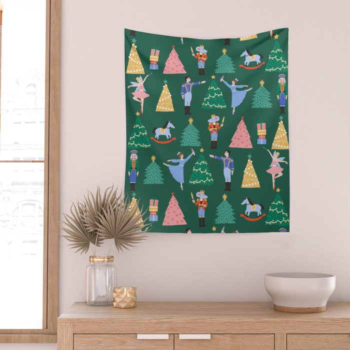 Nutcracker Pattern Wall Tapestry Gallery Image 2