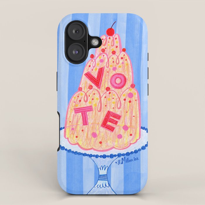 Mold the Future & Vote in Blueberry Blue iPhone Case Gallery Image 1