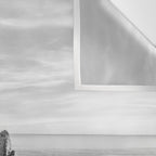 Black and White Ocean Wall Tapestry Gallery Image 3