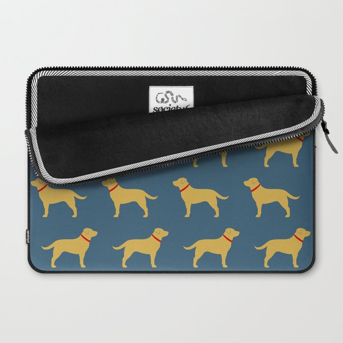 Yellow Labrador Retriever Dog Silhouette Laptop Sleeve Gallery Image 2