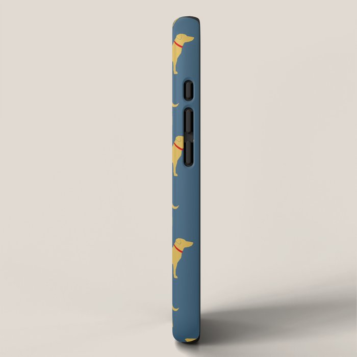 Yellow Labrador Retriever Dog Silhouette iPhone Case Gallery Image 2