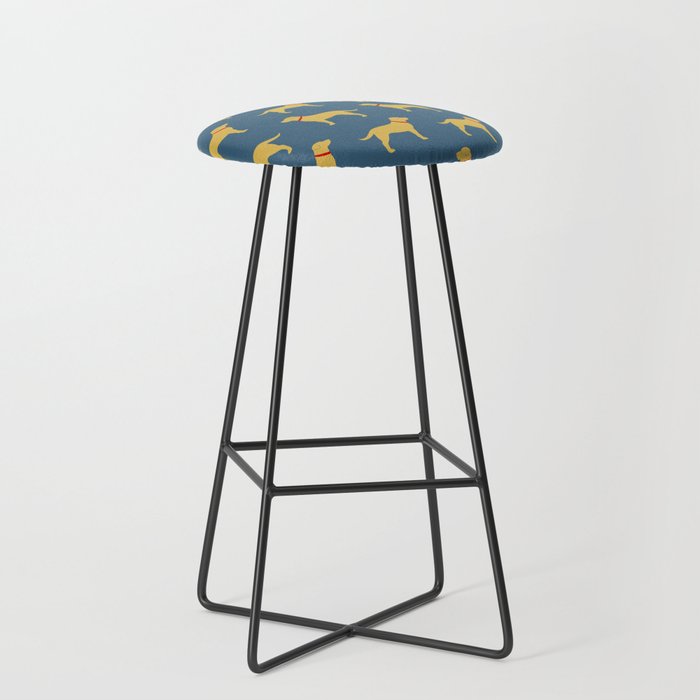 Yellow Labrador Retriever Dog Silhouette Stool Gallery Image 1