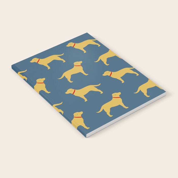 Yellow Labrador Retriever Dog Silhouette Notebook Gallery Image 1