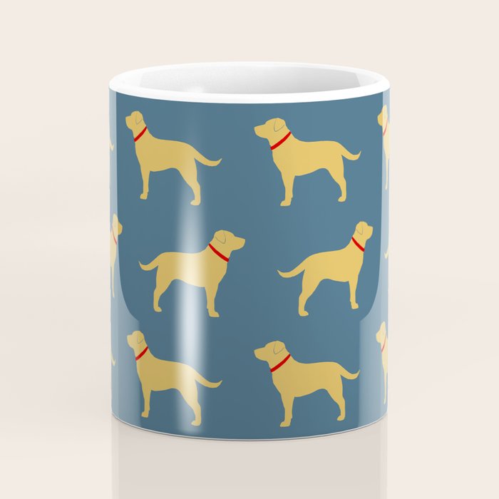 Yellow Labrador Retriever Dog Silhouette Coffee Mug Gallery Image 4