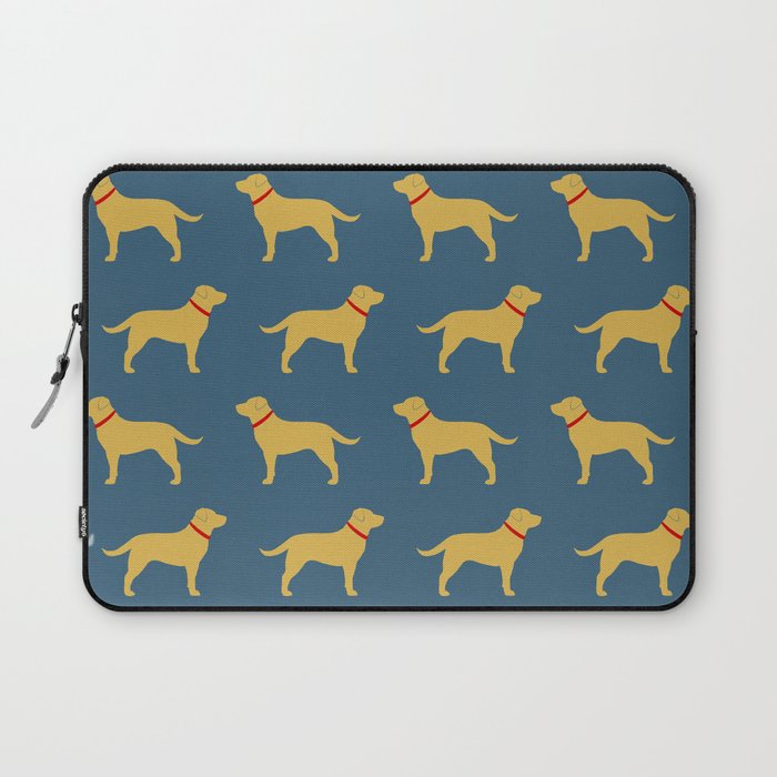 Yellow Labrador Retriever Dog Silhouette Laptop Sleeve Gallery Image 1