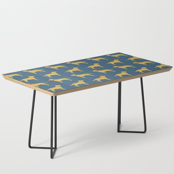 Yellow Labrador Retriever Dog Silhouette Coffee Table Gallery Image 1