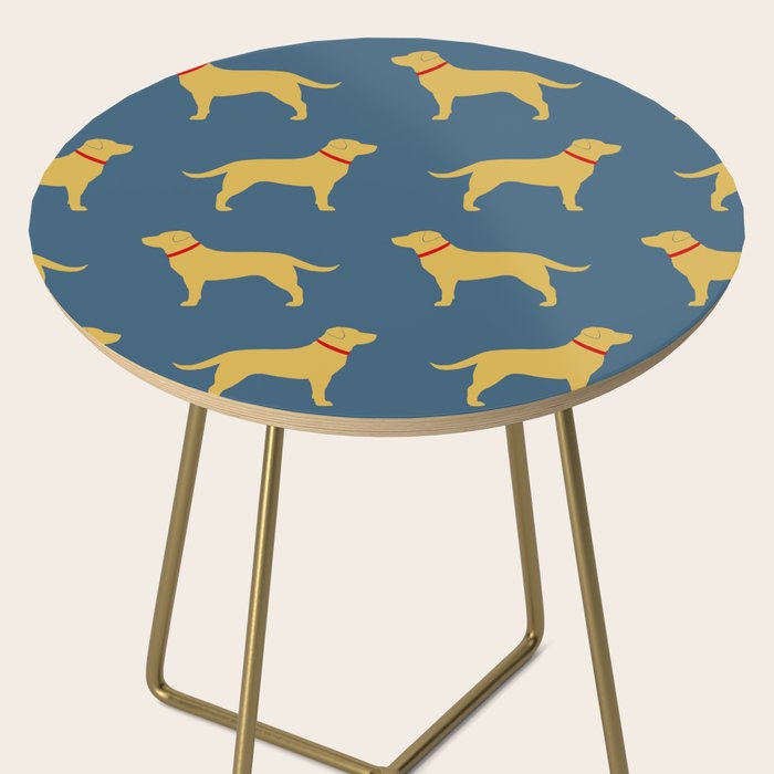 Yellow Labrador Retriever Dog Silhouette Side Table Gallery Image 2