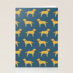Yellow Labrador Retriever Dog Silhouette Stationery Card Gallery Image 2