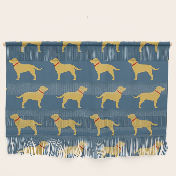 Yellow Labrador Retriever Dog Silhouette Wall Hanging Gallery Image 1