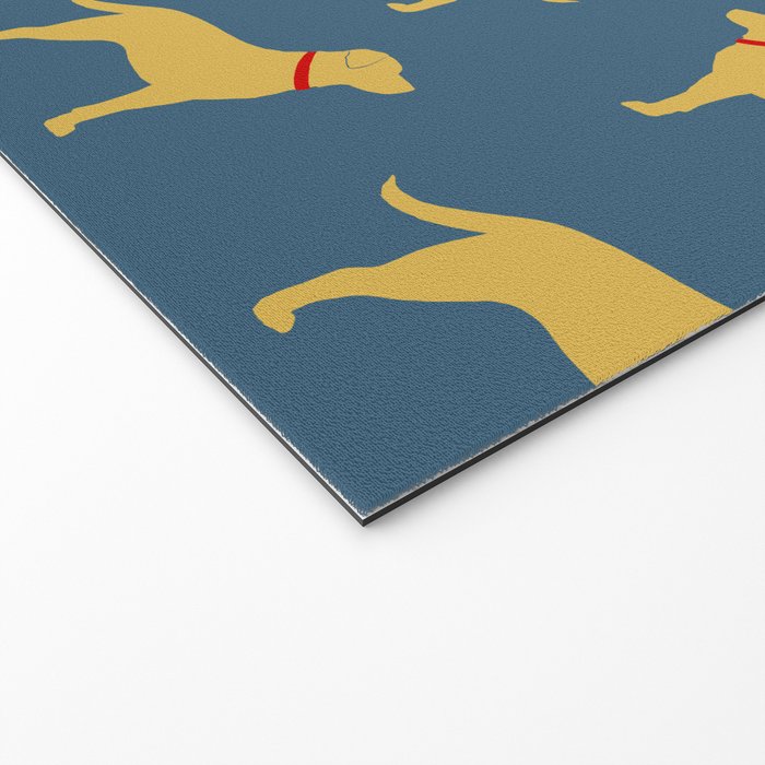 Yellow Labrador Retriever Dog Silhouette Welcome Mat Gallery Image 2