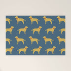 Yellow Labrador Retriever Dog Silhouette Welcome Mat Gallery Image 1
