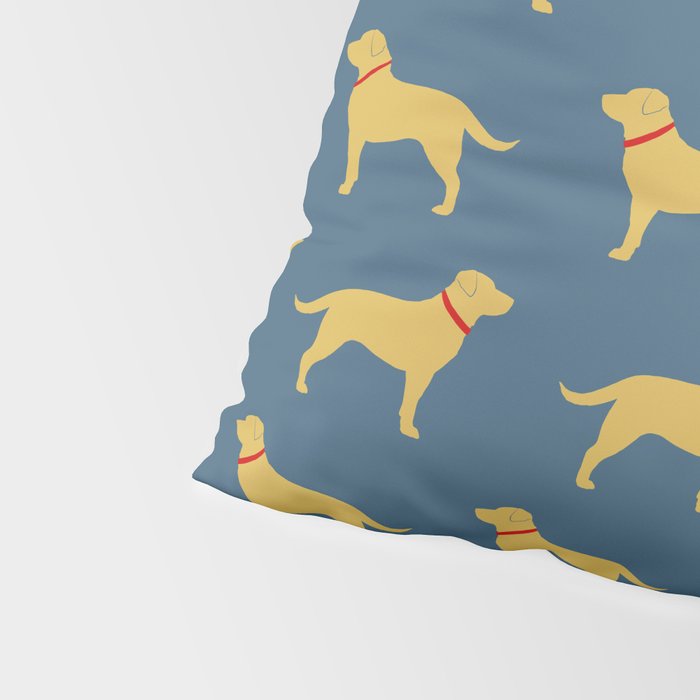 Yellow Labrador Retriever Dog Silhouette Pillow Sham Gallery Image 4