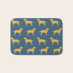 Yellow Labrador Retriever Dog Silhouette Bath Mat Gallery Image 1
