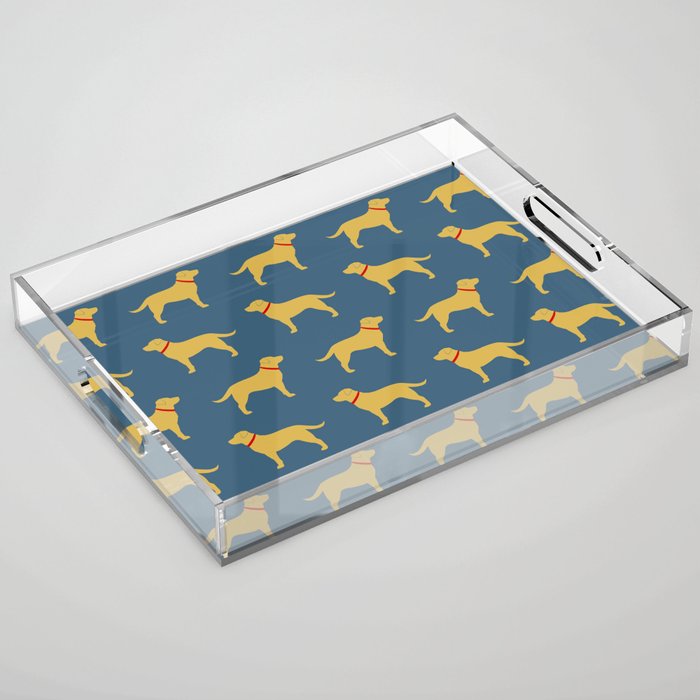 Yellow Labrador Retriever Dog Silhouette Acrylic Tray Gallery Image 1