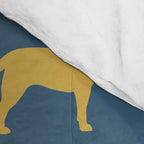 Yellow Labrador Retriever Dog Silhouette Comforter Gallery Image 4