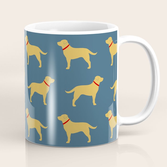 Yellow Labrador Retriever Dog Silhouette Coffee Mug Gallery Image 1