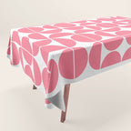 Mid Century Modern Geometric 04 Pink Tablecloth Gallery Image 1
