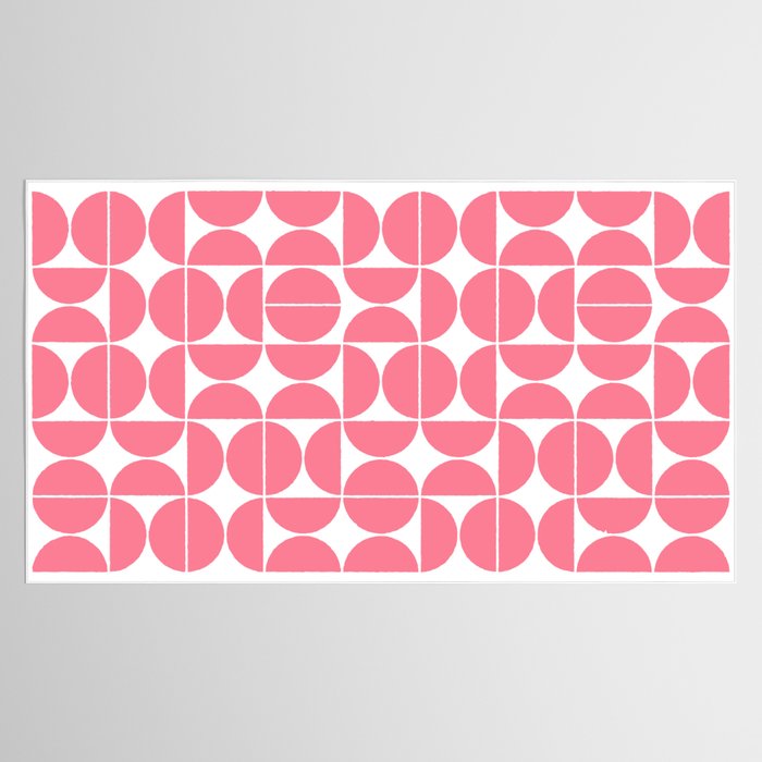 Mid Century Modern Geometric 04 Pink Tablecloth Gallery Image 2